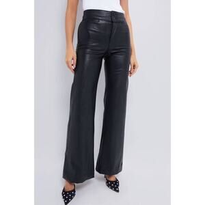 ASKK NY  Brighton Vegan Leather Pants in Black 25